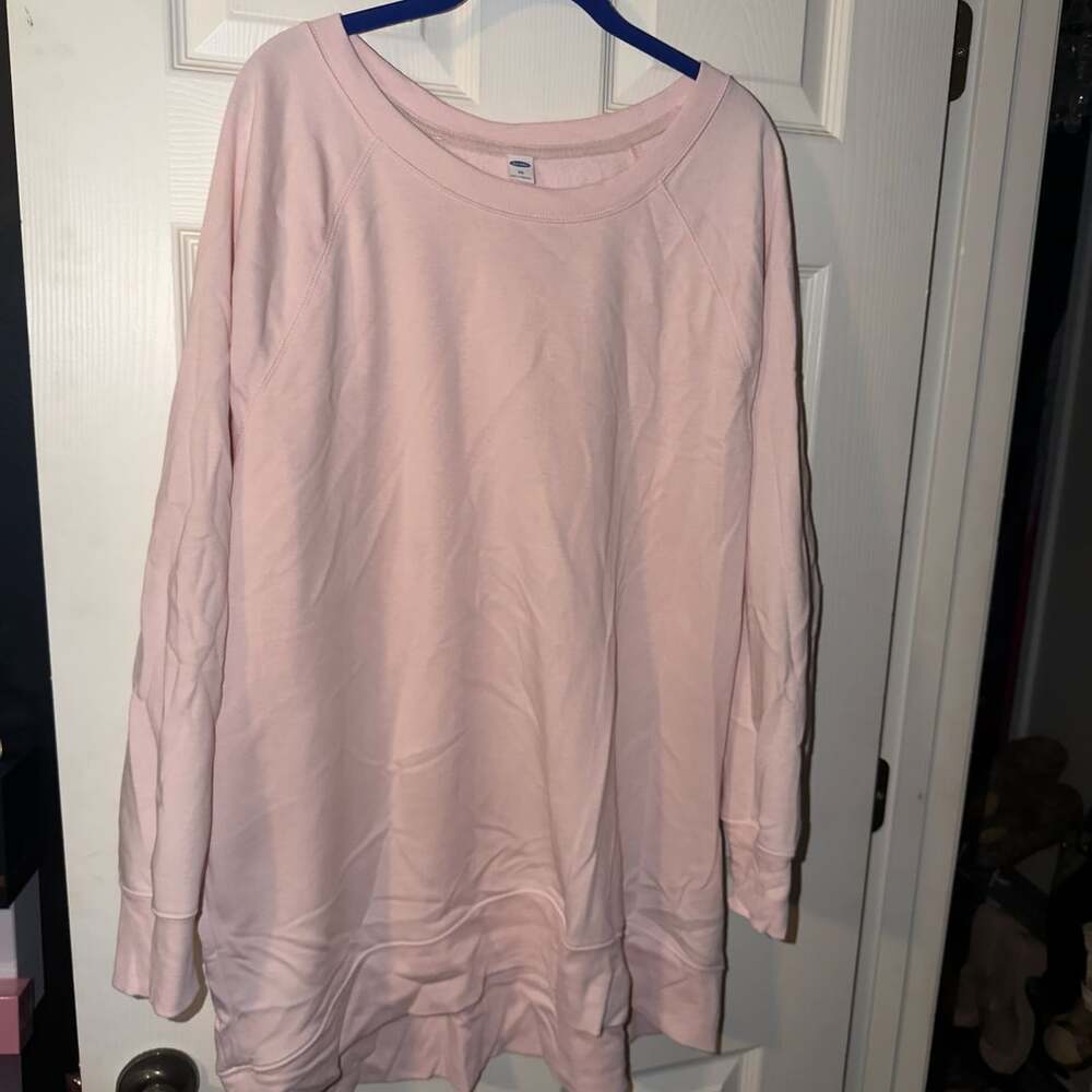 Old Navy Loose-Fit Crew-Neck Tunic Size XXL Soft Pink
